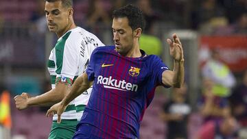 Busquets con el Barcelona.