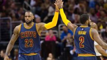 LeBron James y Kyrie Irving.