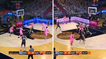 Gasol demuestra en 30'' cómo se dominan las zonas en la ACB: de la canasta a un tapón despiadado