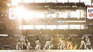Will Cowboys game be suspended after roof piece falls?