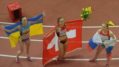 Nataliya Lupa, Selina Buchel y Yekaterina Poistogova.