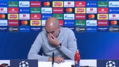 Guardiola y el reloj exclusivo de casi 1M en rueda de prensa