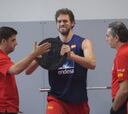 Rudy, Gasol, Llull y Ribas entrenaron con normalidad