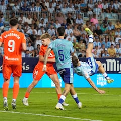 Málaga 1 - Real Sociedad B 0: resumen, goles y resultado del encuentro de LaLiga Hypermotion