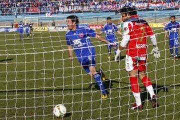 Juan Manuel Olivera le metió seis goles a Johnny Herrera, cuando jugaba por la U y el arquero en Audax.