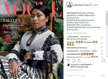 Yalitza Aparicio en la portada de la revista Vanity Fair