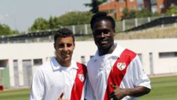 Boateng y Diego Aguirre, presentados como nuevos jugadores del Rayo.