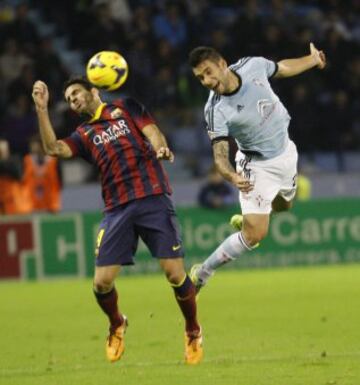 Jornada 11. CELTA DE VIGO-BARCELONA 
Cesc Fábregas y Hugo Mallo.
