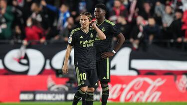 Modric y Tchouameni, en el encuentro ante el Rayo.