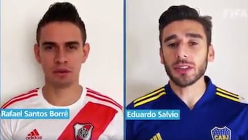 Borré y Salvio se unen a la FIFA contra el coronavirus