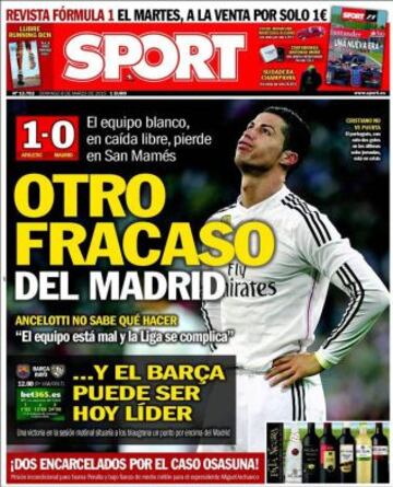 Portadas de la prensa deportiva