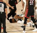 Giannis abandona el partido con una preocupante lesión de tobillo