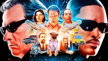 Los protagonistas de 'Men in Black' con Will Smith y Tommy Lee Jones