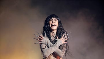 Swedish singer Loreen (Lorine Talhaoui) performs singing her song "Tattoo" during the Melodifestivalen song contest at Friends Arena in Stockholm, Sweden, March 11, 2023. Loreen will represent Sweden in the Eurovision Song Contest in Liverpool in May. TT News Agency/Christine Olsson via REUTERS    ATTENTION EDITORS - THIS IMAGE WAS PROVIDED BY A THIRD PARTY. SWEDEN OUT. NO COMMERCIAL OR EDITORIAL SALES IN SWEDEN.