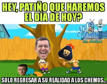 Los memes del triunfo de Pumas ante Necaxa