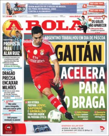 Portadas de la prensa mundial