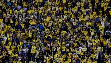 Soccer Football - Liga MX - Final - First leg - America v Toluca - Estadio Ciudad de los Deportes, Mexico City, Mexico America fans in the stands during the match REUTERS/Henry Romero