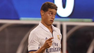 James Rodr&iacute;guez, mediocampista del Real Madrid