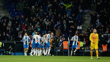 Gol de Wu Lei ante el Barcelona.