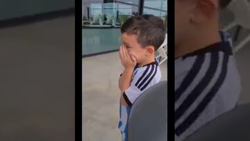 Vídeo: Niño llora inconsolablemente tras conocer a Lionel Messi