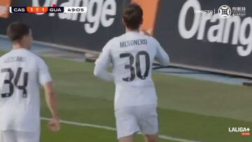 El Madrid tiene una zurda de oro en el Castilla: el golazo de Mesonero para ver una y otra vez