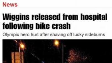 <b>EL LUGAR. </b>En el círculo, la bicicleta de Wiggins en la gasolinera.