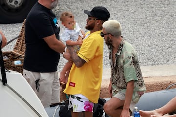 Neymar de vacaciones en Ibiza