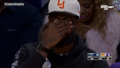 Imaginen la magnitud del ‘fail’ para que Lebron se tenga que tapar de la risa: lo de Kleber no hay por donde cogerlo...