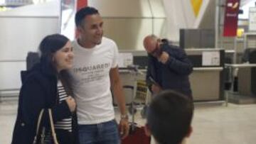 Keylor Navas ya está en Madrid.