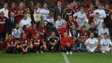 <b>EL TALENTO NO TIENE EDAD. </b>Los partidos disputados en 2009 y 2010 por los veteranos de Real Madrid y Milán resultaron un éxito.