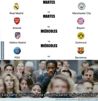 Los mejores memes de los cuartos de Champions