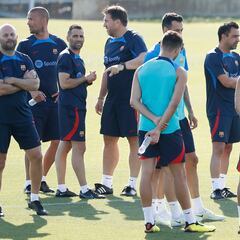 Tercer entrenamiento suspendido por Xavi en la gira
