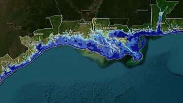Interactive map of cities that will be submerged by 2100 due to climate change