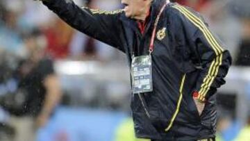 <strong>SATISFECHO.</strong> Aragonés se mostró satisfecho por la victoria de España sobre Rusia.