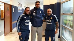 Romero se entrenó en Ezeiza para competirle a De Gea