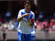Futbol, Deportes La Serena vs Universidad Catolica.
Fecha 27, Liga primera 2025.
El jugador Universidad Catolica Fernando Zampedri, centro, celebra tras marcar un gol contra Deportes La Serena durante el partido de primera division disputado en el estadio La Portada de La Serena, Chile.
08/11/2025
Alejandro Pizarro Ubilla/Photosport
Football, Deportes La Serena vs Universidad Catolica.
Date 27, First League 2025.
Universidad Catolica’s player Fernando Zampedri, center, celebrates after scoring a goal against Deportes La Serena during the first division match played at the La Portada stadium in La Serena, Chile.
08/11/2025
Alejandro Pizarro Ubilla/Photosport