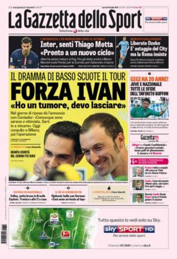 Portadas de la prensa deportiva