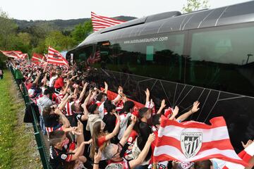 Así despidieron a los jugadores del Athletic en Lezama