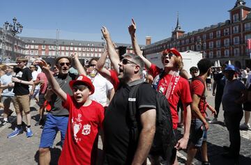 Ambiente de Champions en las calles de Madrid