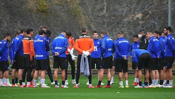 Charla de Imanol antes de la &uacute;ltima sesi&oacute;n de entrenamiento