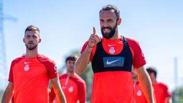 Muriqi en un entrenamiento