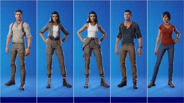 Fortnite x Uncharted: skins Nathan Drake y Chloe Frazer ya disponibles