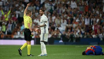 Ramos sent off for two-footed lunge on Messi