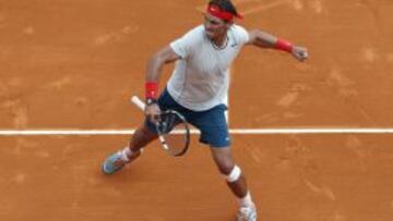 Nadal celebra su victoria.