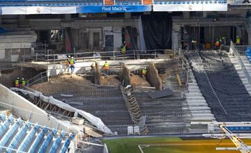 Este es el estado actual de las obras del Santiago Bernabéu.