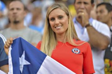 Fans en el Argentina vs Chile.