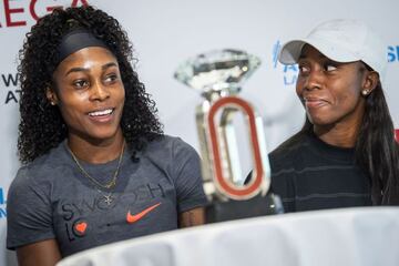 Elaine Thompson y Shelly-Ann Fraser-Pryce.