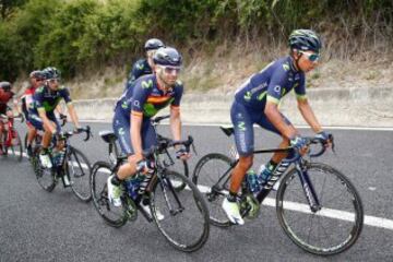 Nairo Quintana junto a Jos¨¦ Joaqu¨ªn Rojas.