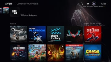 Biblioteca de juegos de PS5