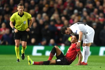 Jesse Lingard fell injured against PSG midweek.